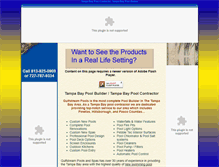 Tablet Screenshot of gulfstreampools.com